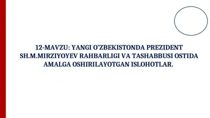 O’zbekiston Respublikasida Prezidentlik lavozimi