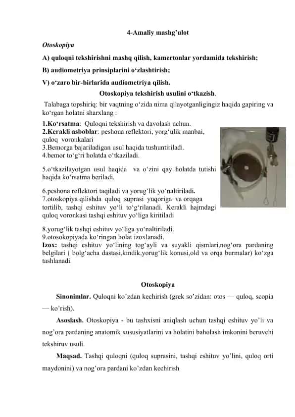 Otoskopiya