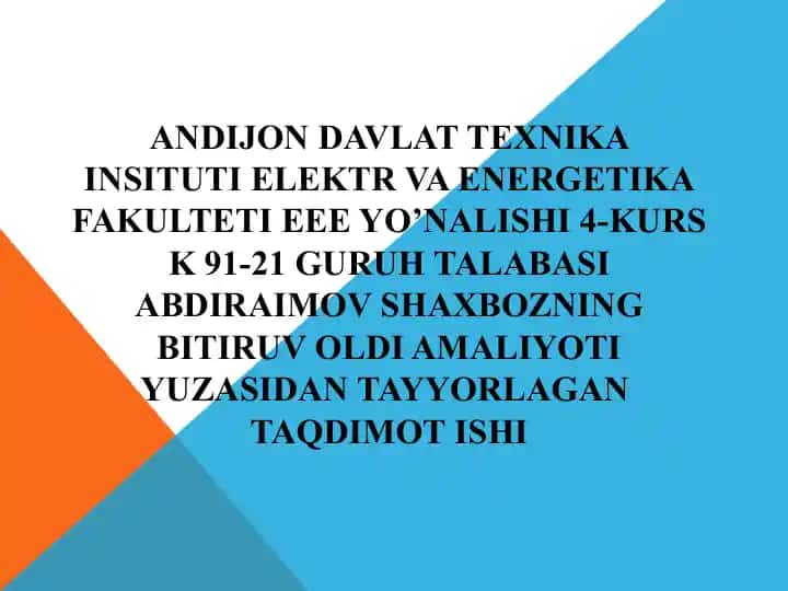 MASHINASTROITEL ANDIJON korxonasi