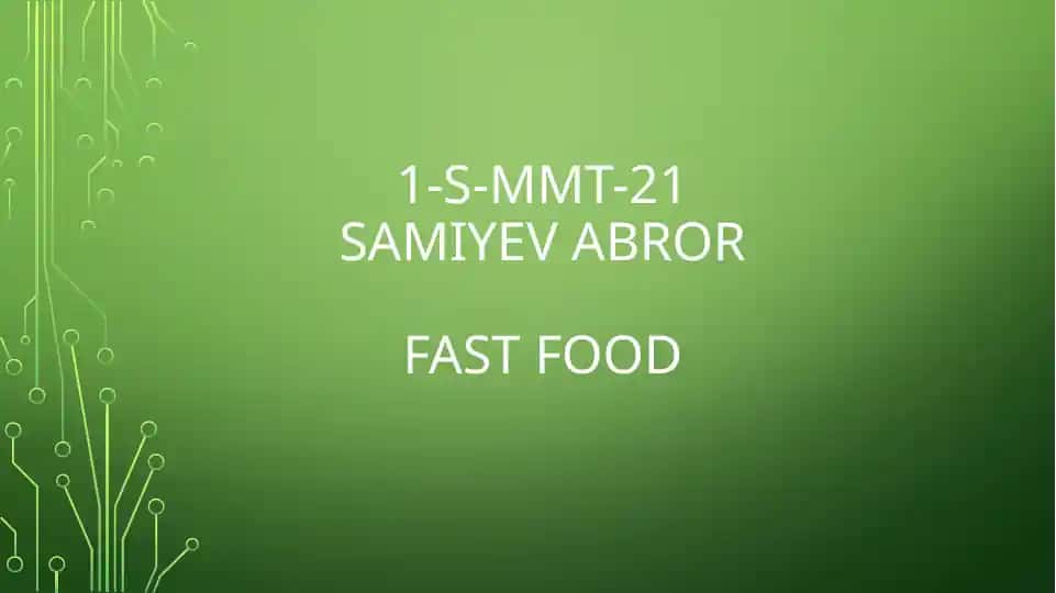 Fast food