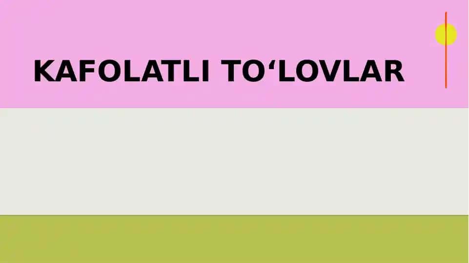 Kafolatlito‘lovlar