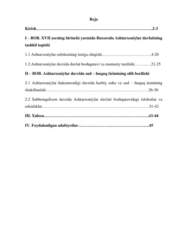 Ashtarxoniylar Davlati Tarixi