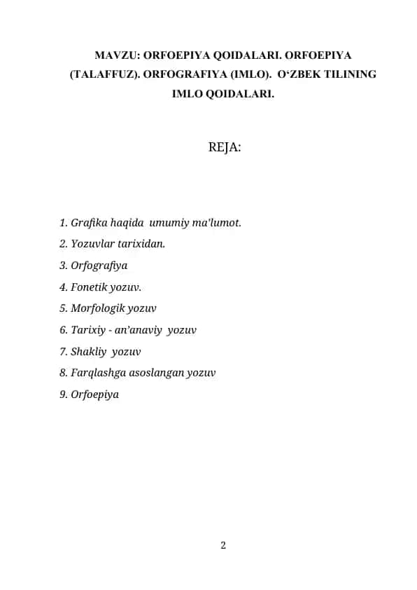 Orfoepiya qoidalari