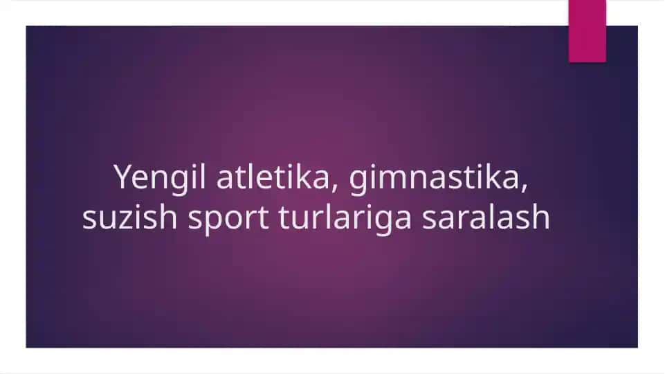 Sport turlari
