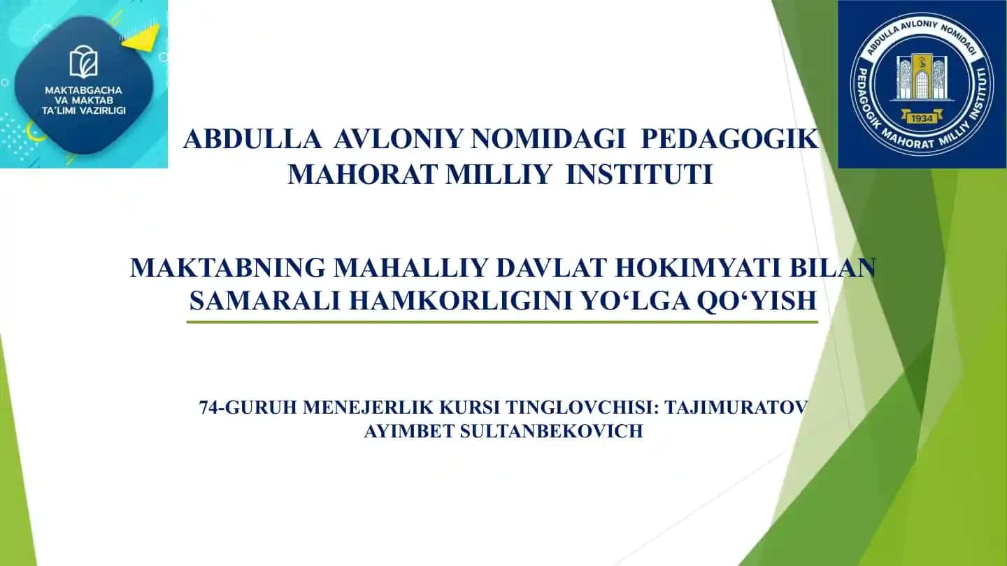 Resurs va infrastrukturani rivojlantirish