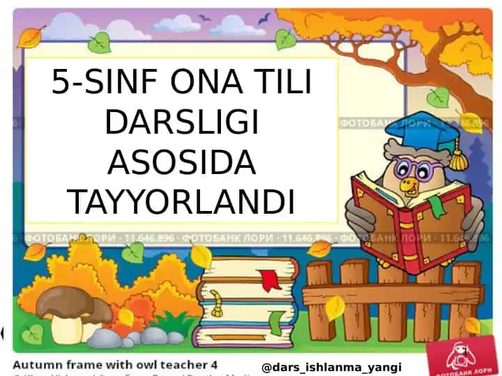 5-SINF ONA TILI DARSLIGI