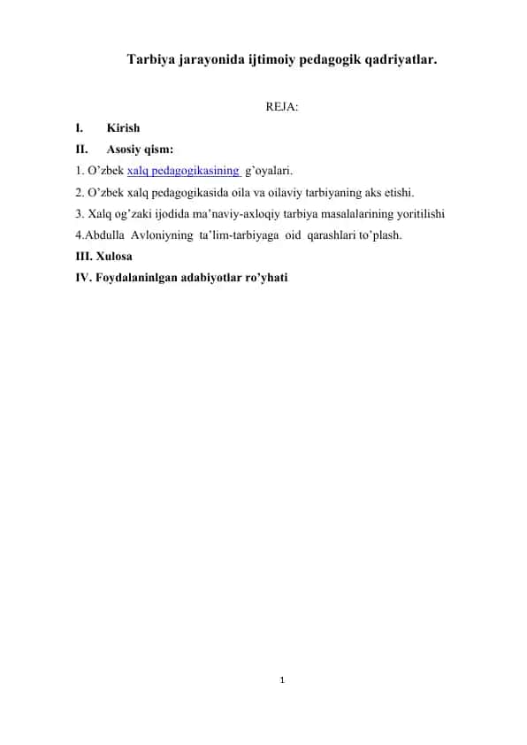 Xalq Pedagogikasi