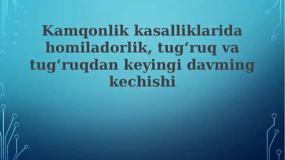 Anemiyaning Oldini Olish, Ovqatlanish va Akusherlik Yondashuvlari