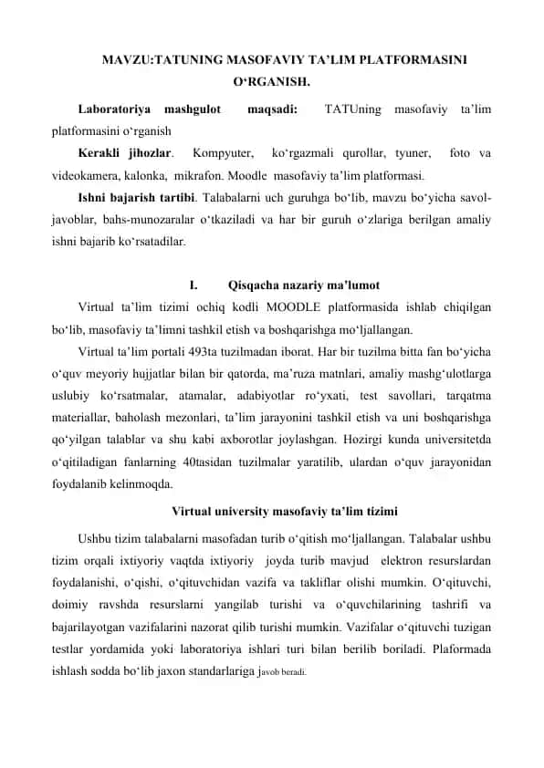 Masofaviy ta'lim platformasi