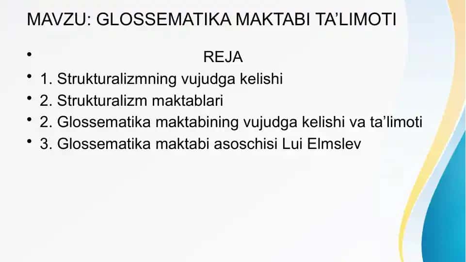 Glossematika maktabi ta'limoti