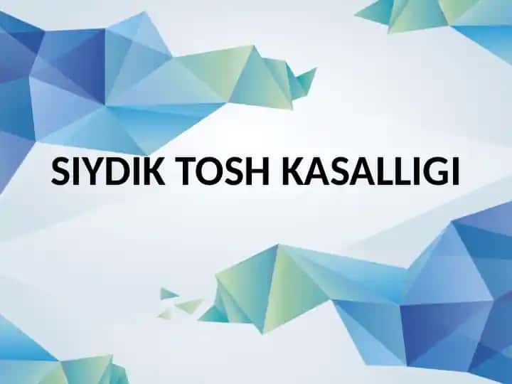 siydik tosh kasalligi