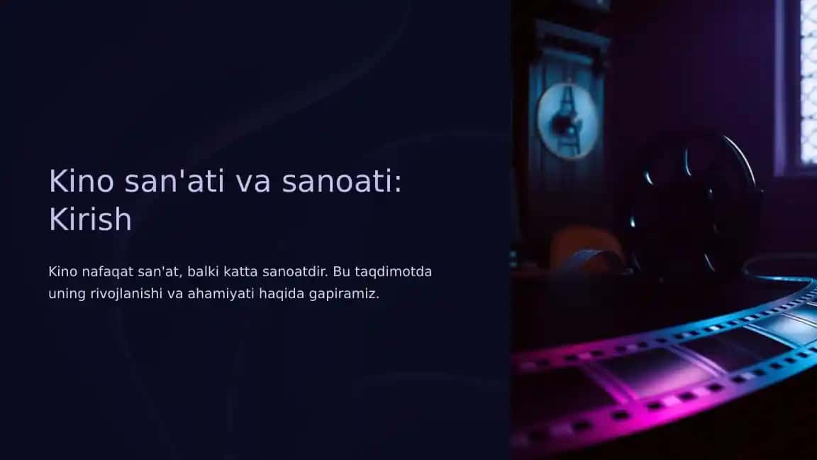 Kino san'ati va sanoati