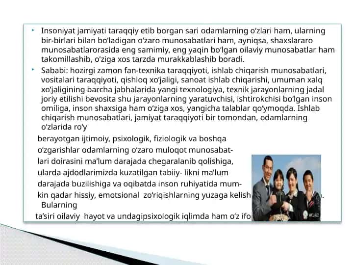 Insoniyat jamiyati taraqqiyoti
