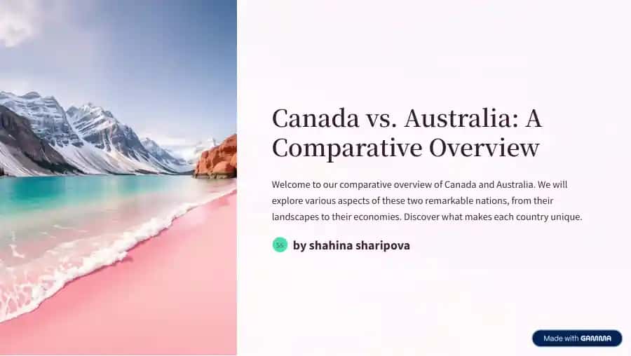 Canada vs. Australia: A Comparative Overview
