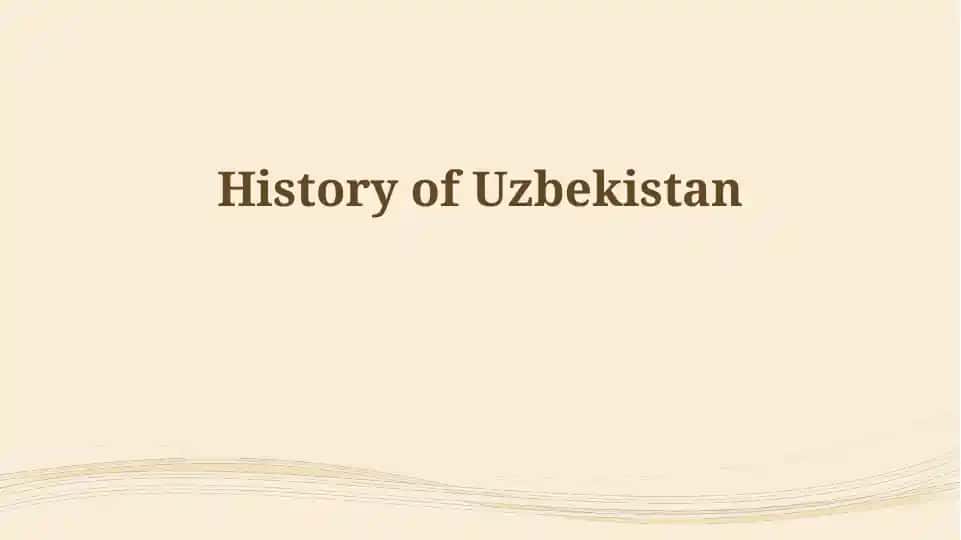 History of Uzbekistan