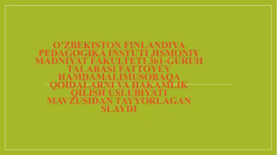 Voleybol O'yinining Rasmiy O'yin Qoidalari