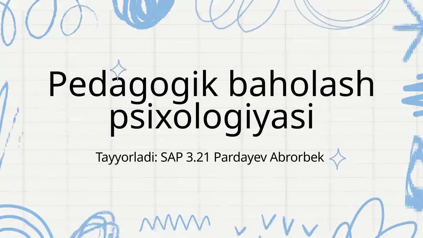 Pedagogik baholash psixologiyasi