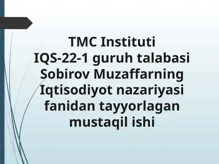 IQS-22-1 guruh talabasi