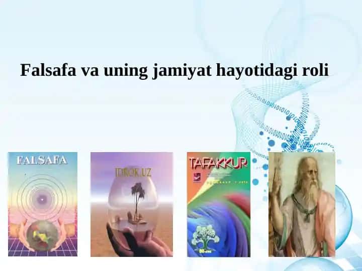 Falsafa va uning jamiyat hayotidagi roli