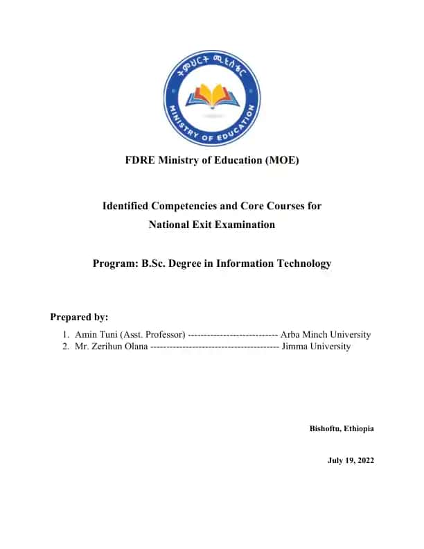 B.Sc. Degree in Information Technology
