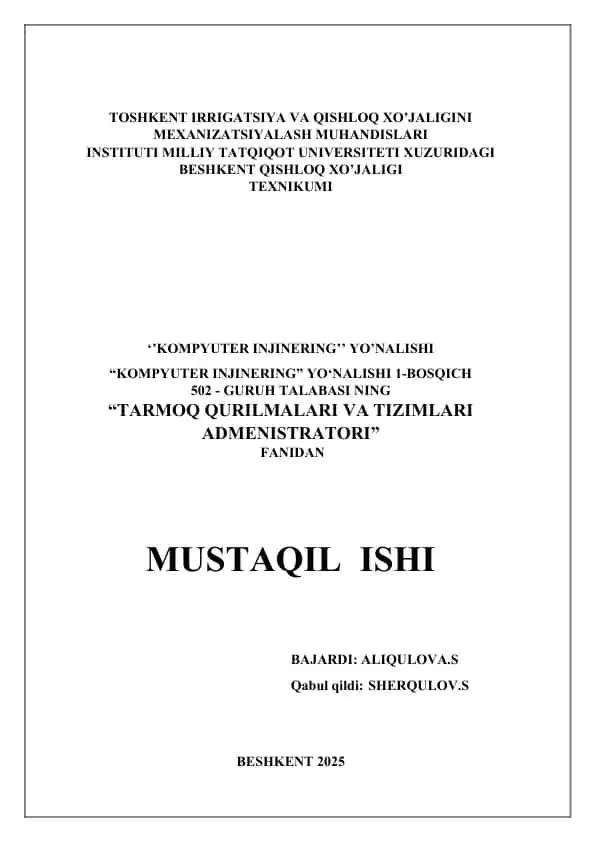 MOBIL ALOQA TIZIMLARINI KO‘RIB CHIQISH