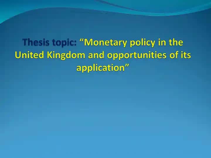 Monetary Policy in the United Kingdom and Its Applicability to Uzbekistan