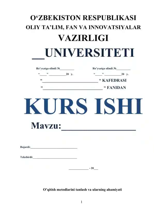 O‘qitish metodlarini tanlash va ularning ahamiyati (Tarix fanida)