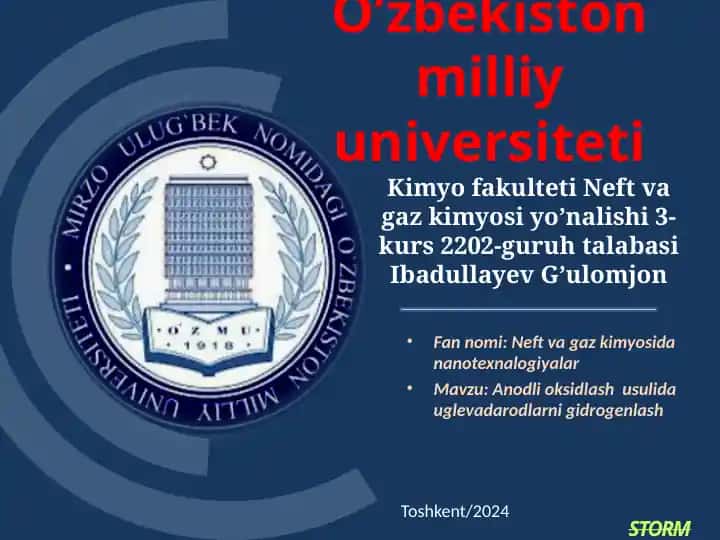 Neft va gaz kimyosida nanotexnalogiyalar