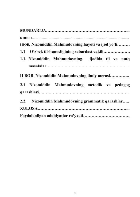 Nizomiddin Mahmudovning hayoti va ijod yo‘li
