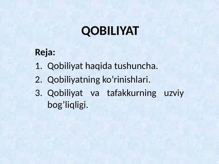 Qobiliyat