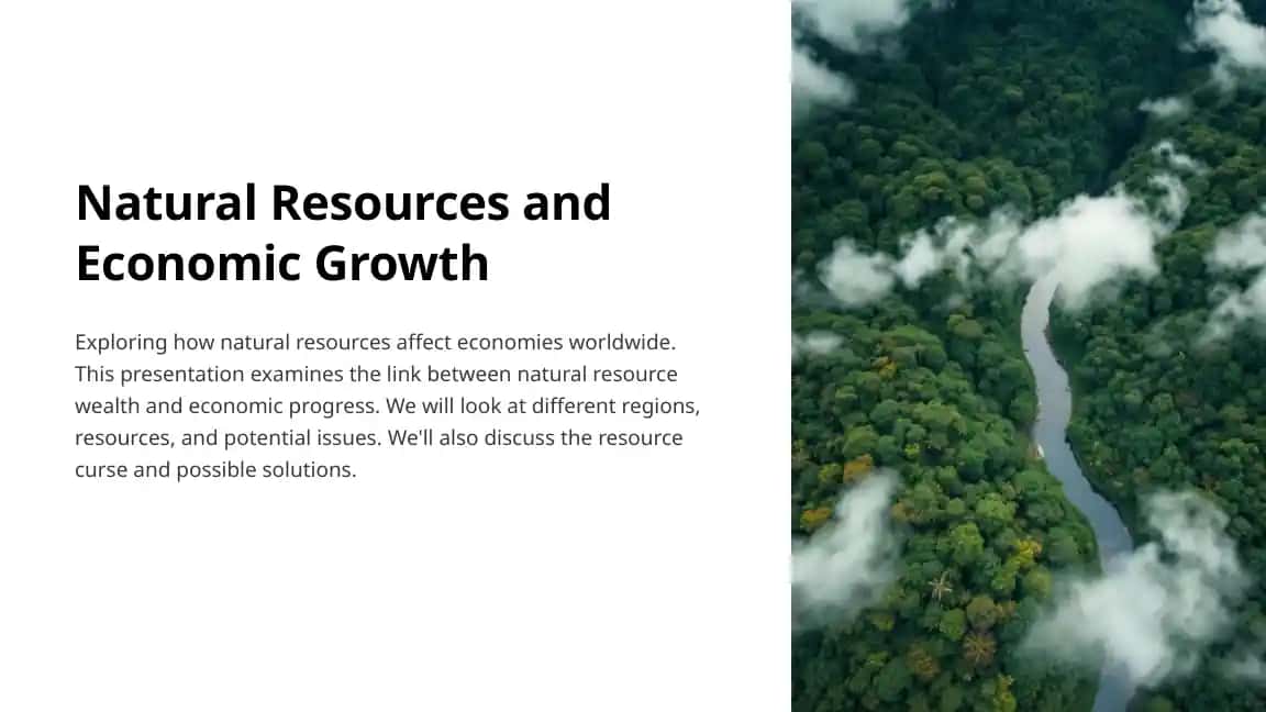 Natural Resources and Economic Growth