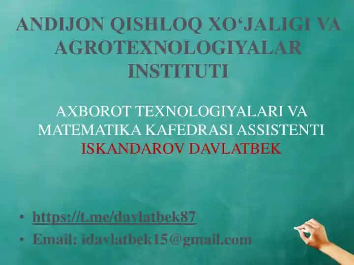 Iqtisodiy masalalarni yechishda ishlab chiqarish funksiyalari