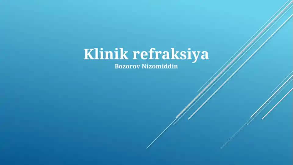 Klinik refraksiya