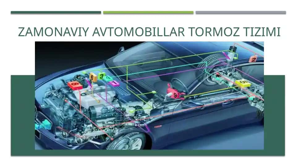 Zamonaviy avtomobillar tormoz tizimi