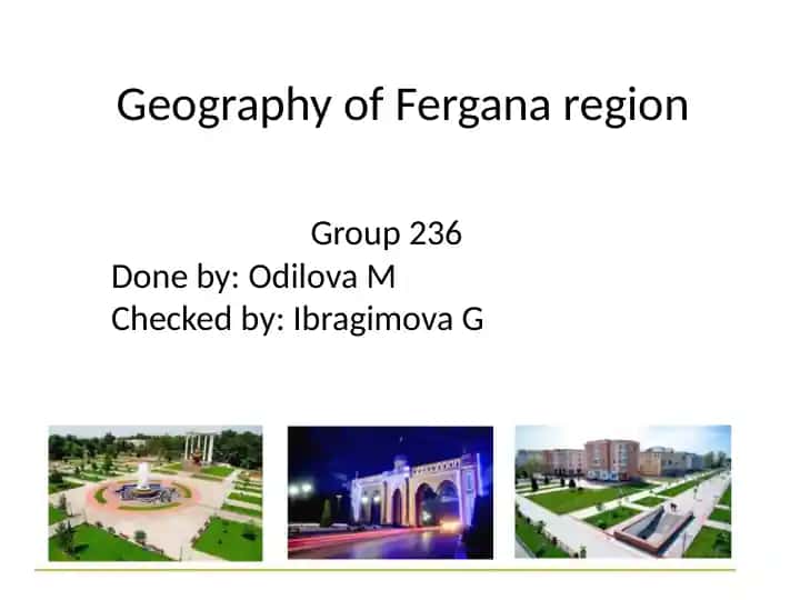 Geography of Fergana region