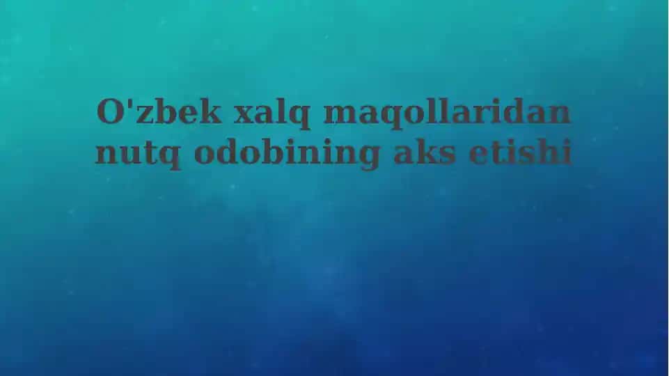 Nutq odobi