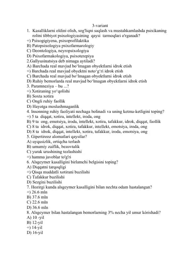 Psixologiya tibbiyoti