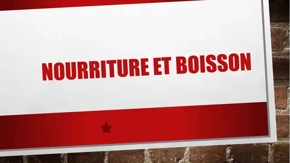 Nourriture et boisson