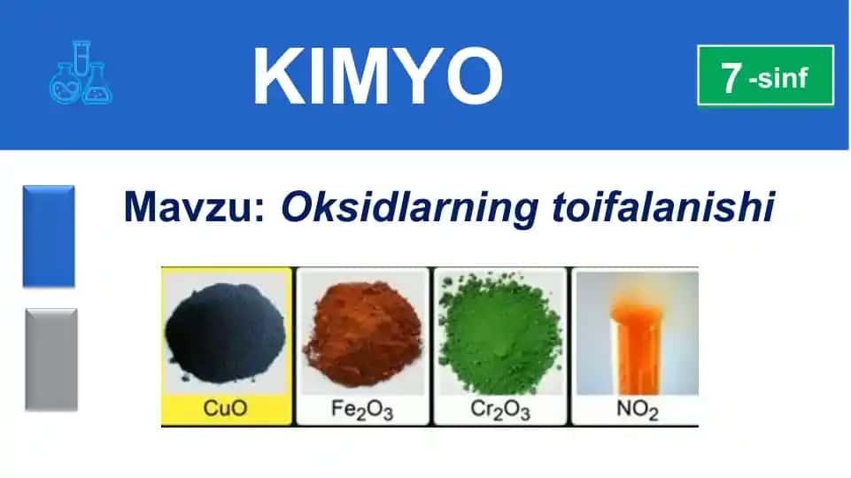 Oksidlarning toifalanishi