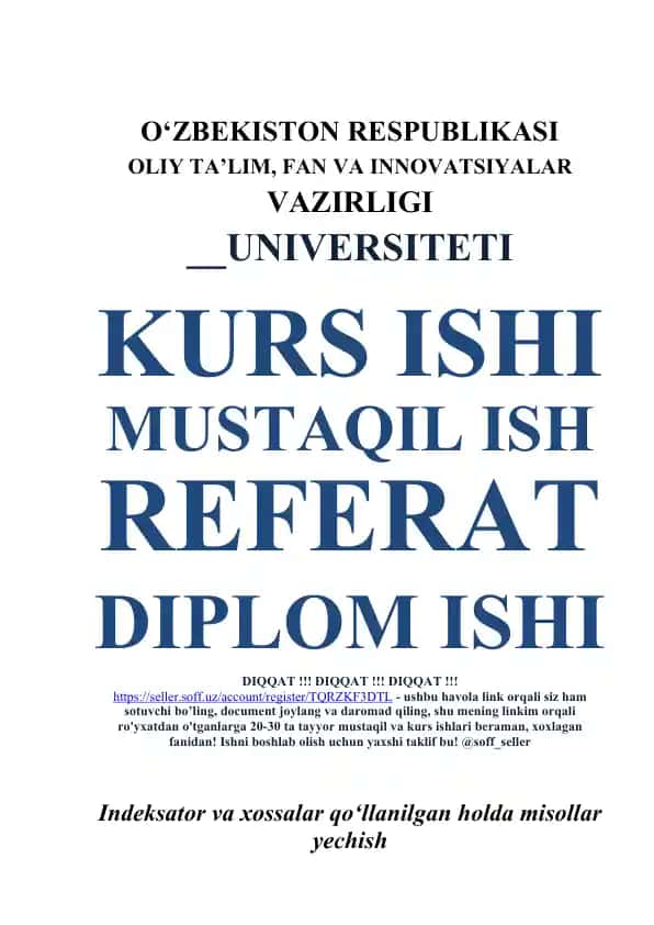 C# dasturlash tilida indeksatorlar va xossalar bo‘yicha kurs ishi