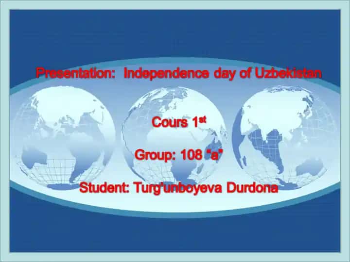 Independence day of Uzbekistan