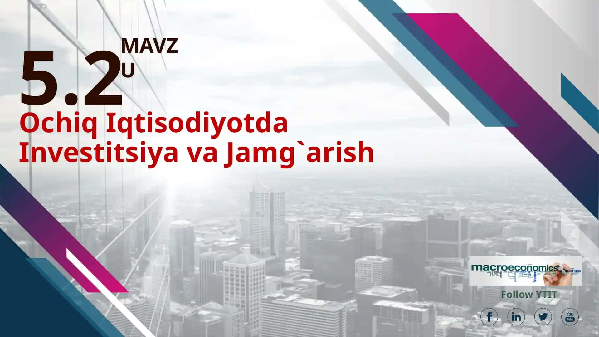 Investitsiya va Jamg'arish