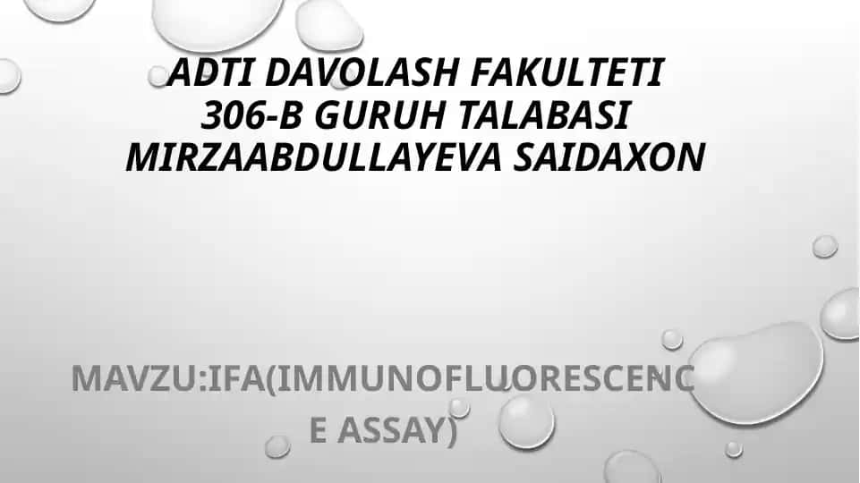 IFA (immunofluorescence assay)
