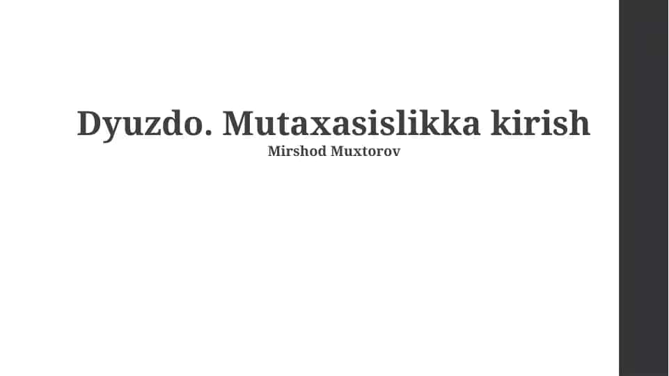 Mutaxasislikka kirish