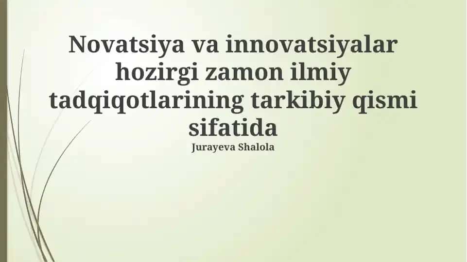 Sun'iy intellekt va mashinaviy o'rganishning ilmiy innovatsiyalarga ta'siri