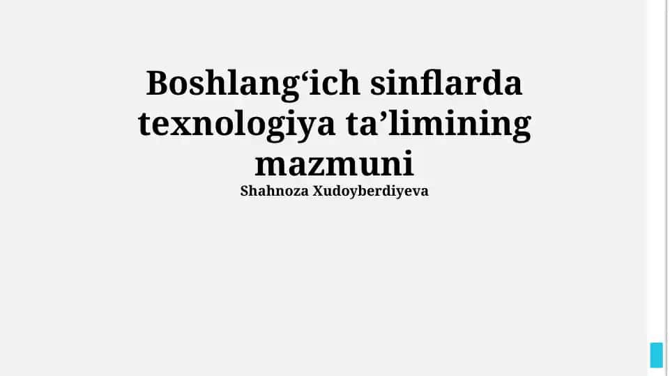 Kompyuter savodxonligi asoslari