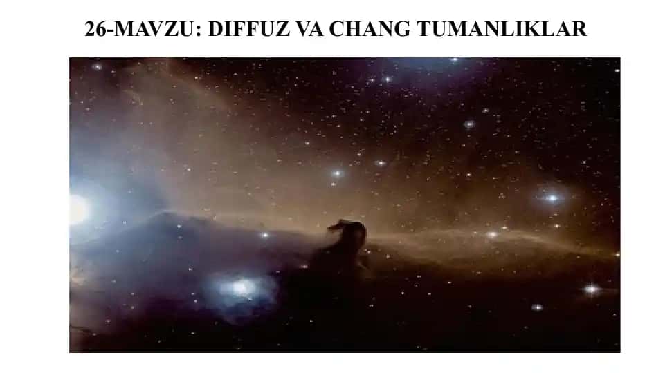 DIFFUZ VA CHANG TUMANLIKLAR