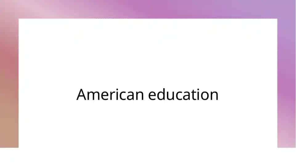 American education