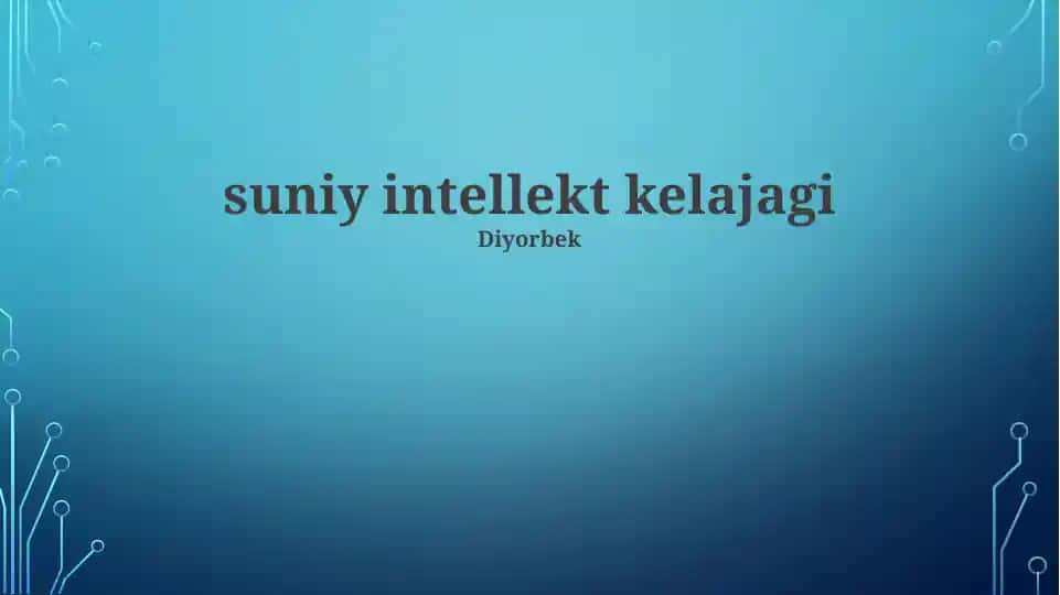 Sun'iy intellektning bugungi holati