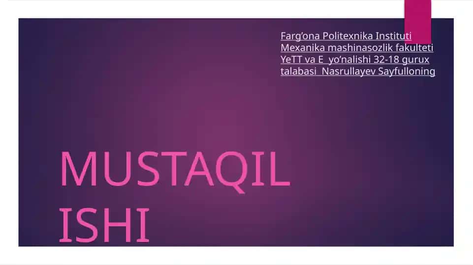 ATKning ishlab chiqarish dasturi